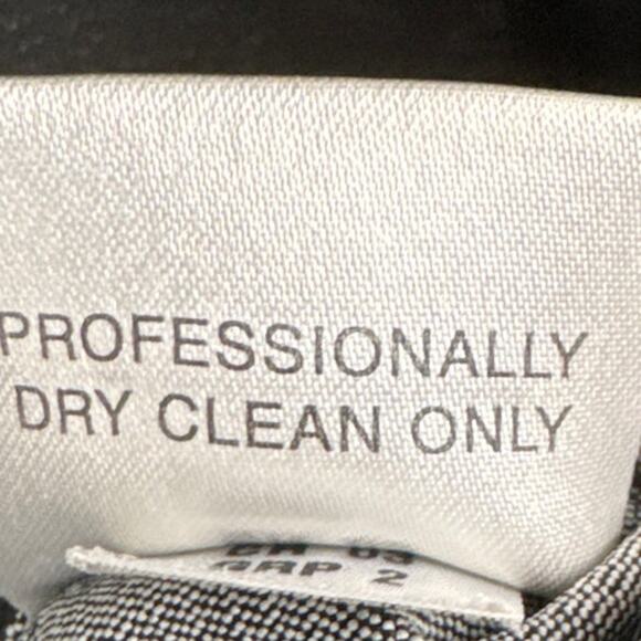 Vintage St. John Black Denim Jacket Leather Trim Signature Gold Buttons Designer - Picture 10 of 12